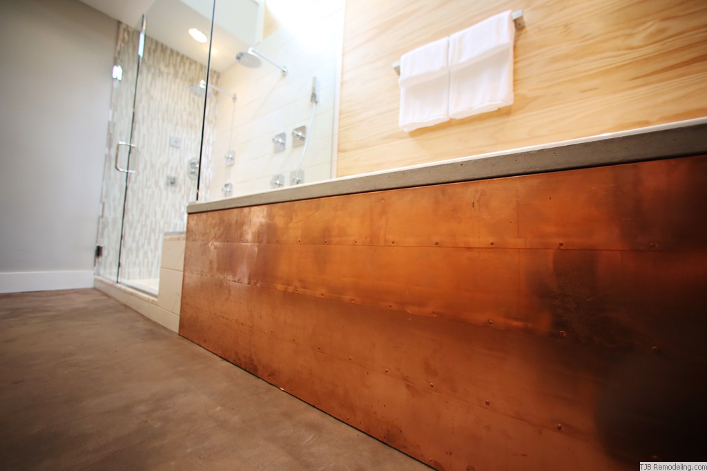 Bath Crashers Cool, Copper & Concrete