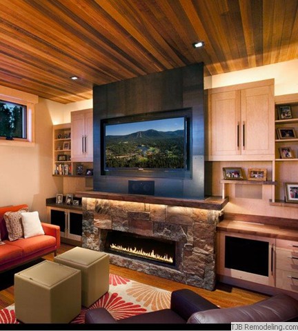 Fireplace and Entertainment Center