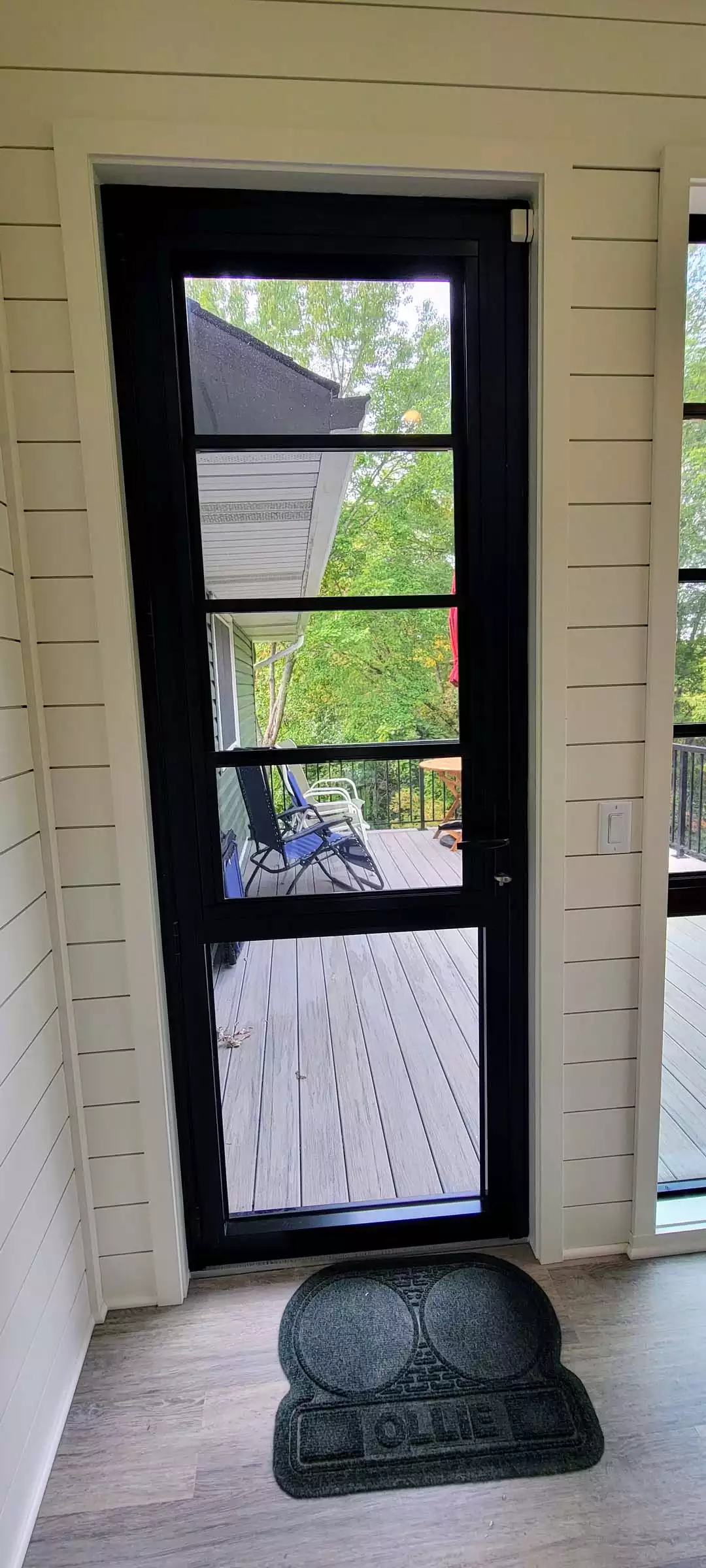 Insulated full glass view door