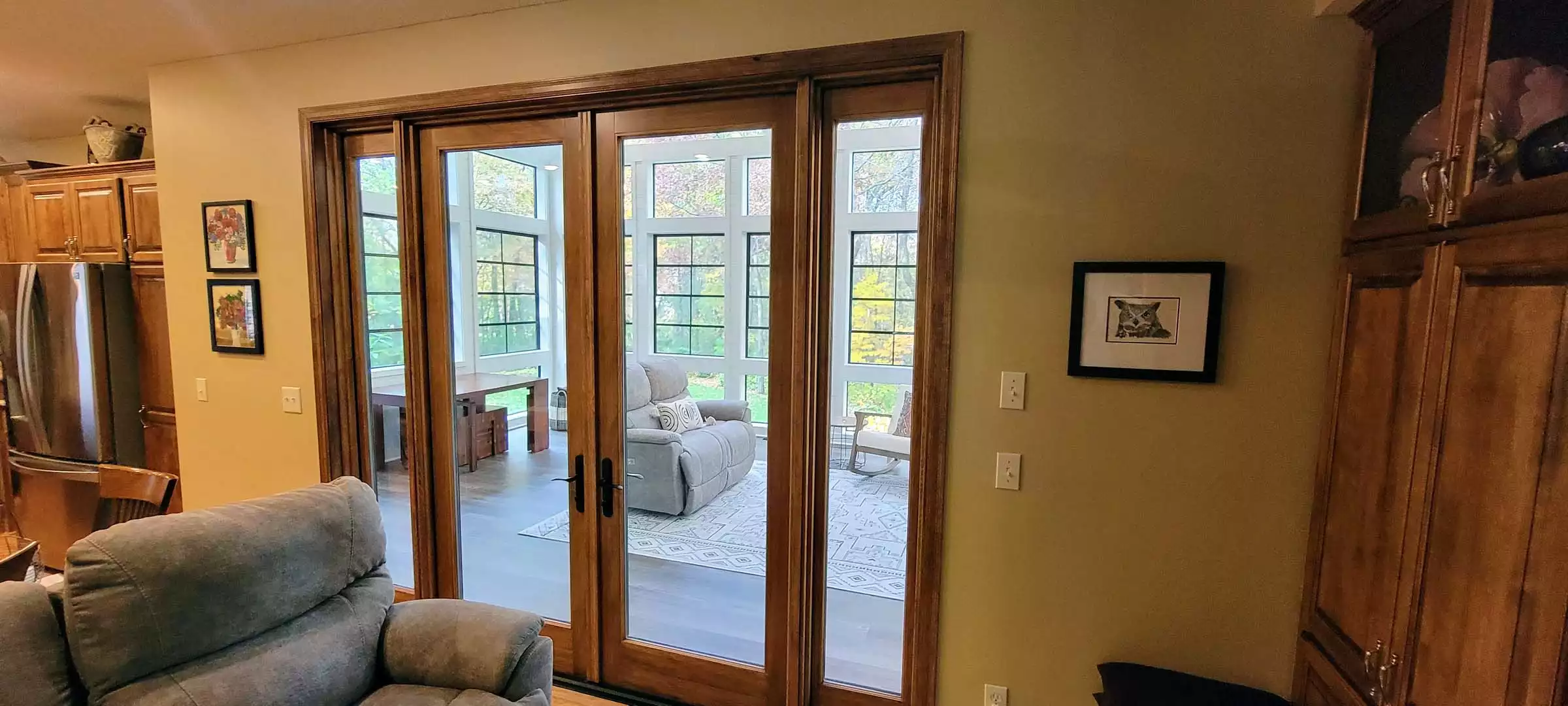 New Pella Architectural French door system to home