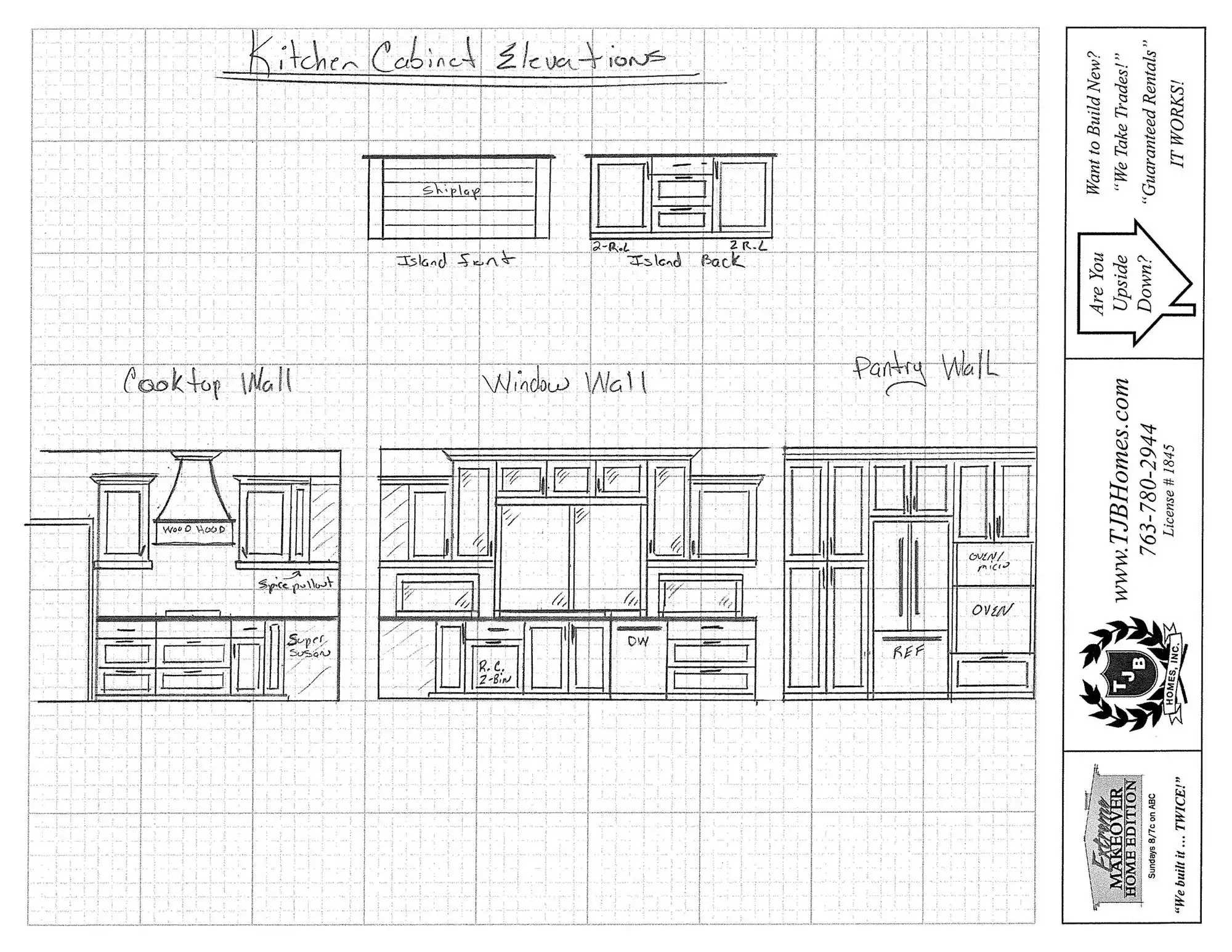 Kitchen Cabinets Wall Plan