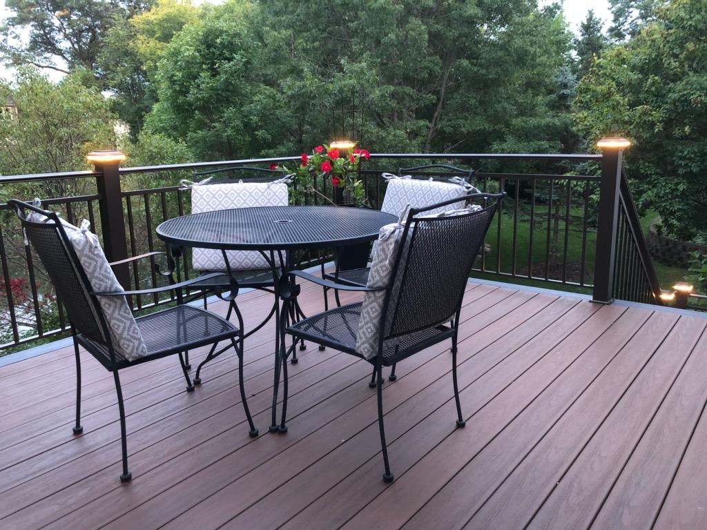 Beautiful deck with LED lighting