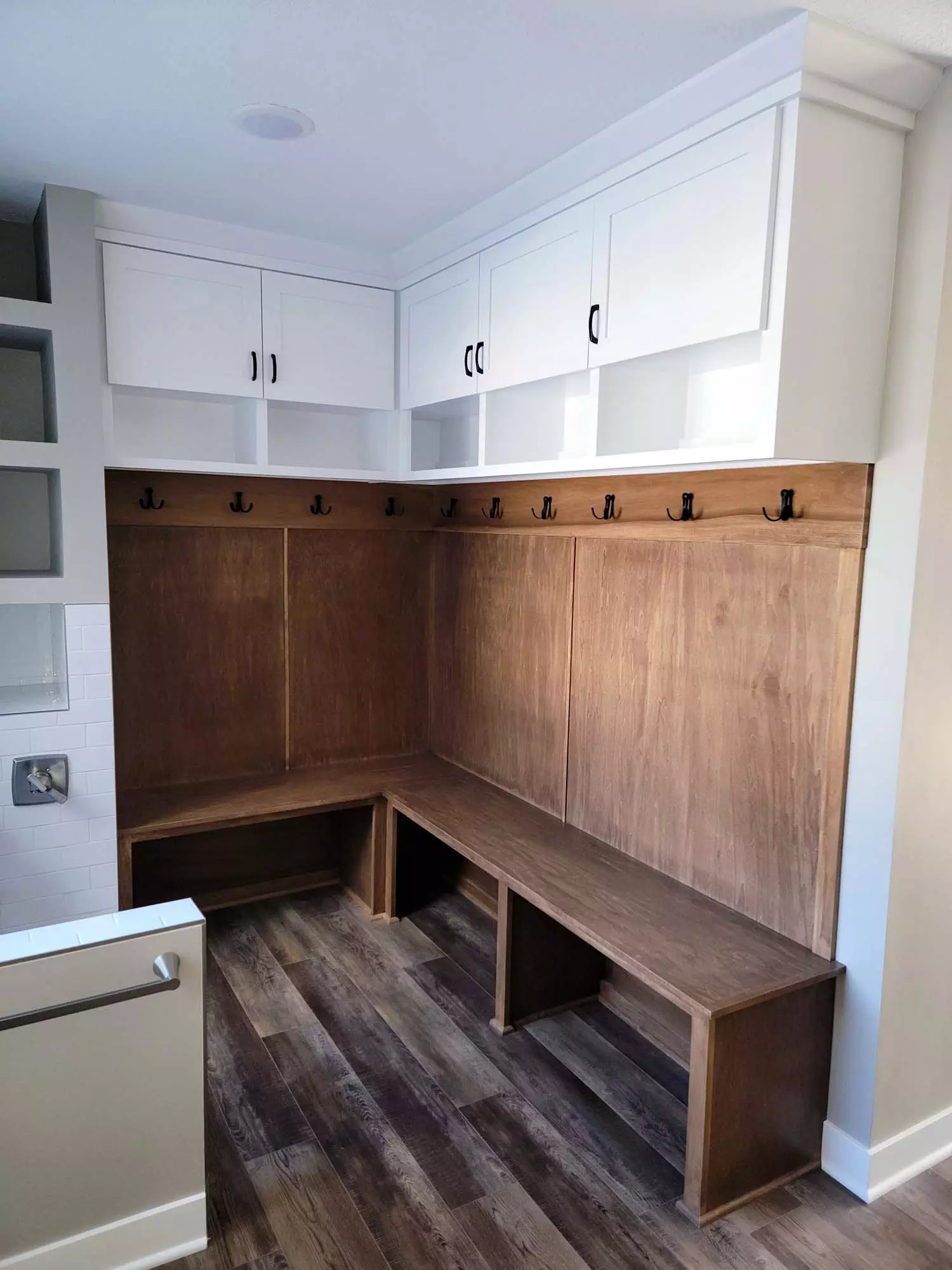 Mudroom w/ all kinds of storage