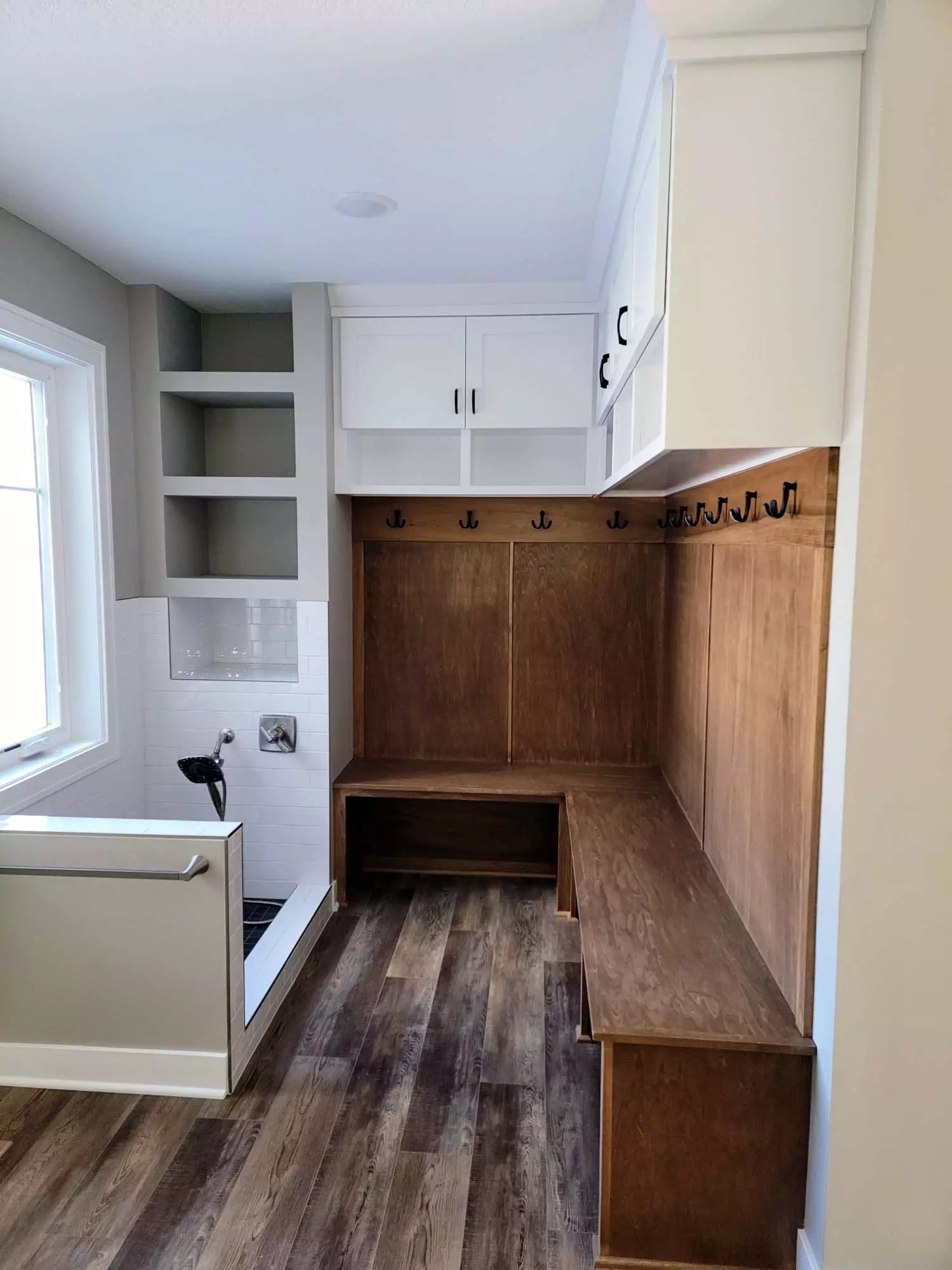 Mudroom w/ all kinds of storage