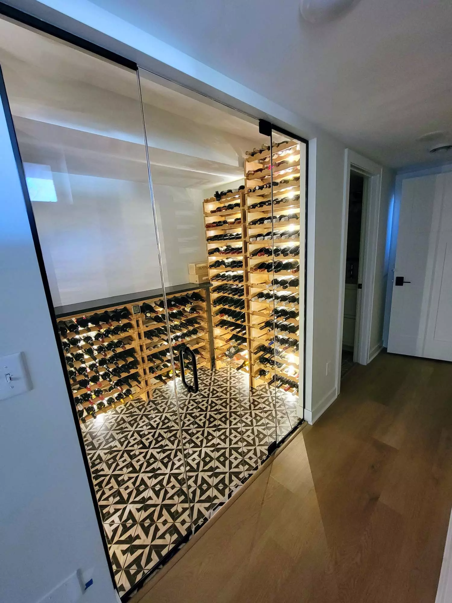 Custom designed Walk-In-Wine Cellar