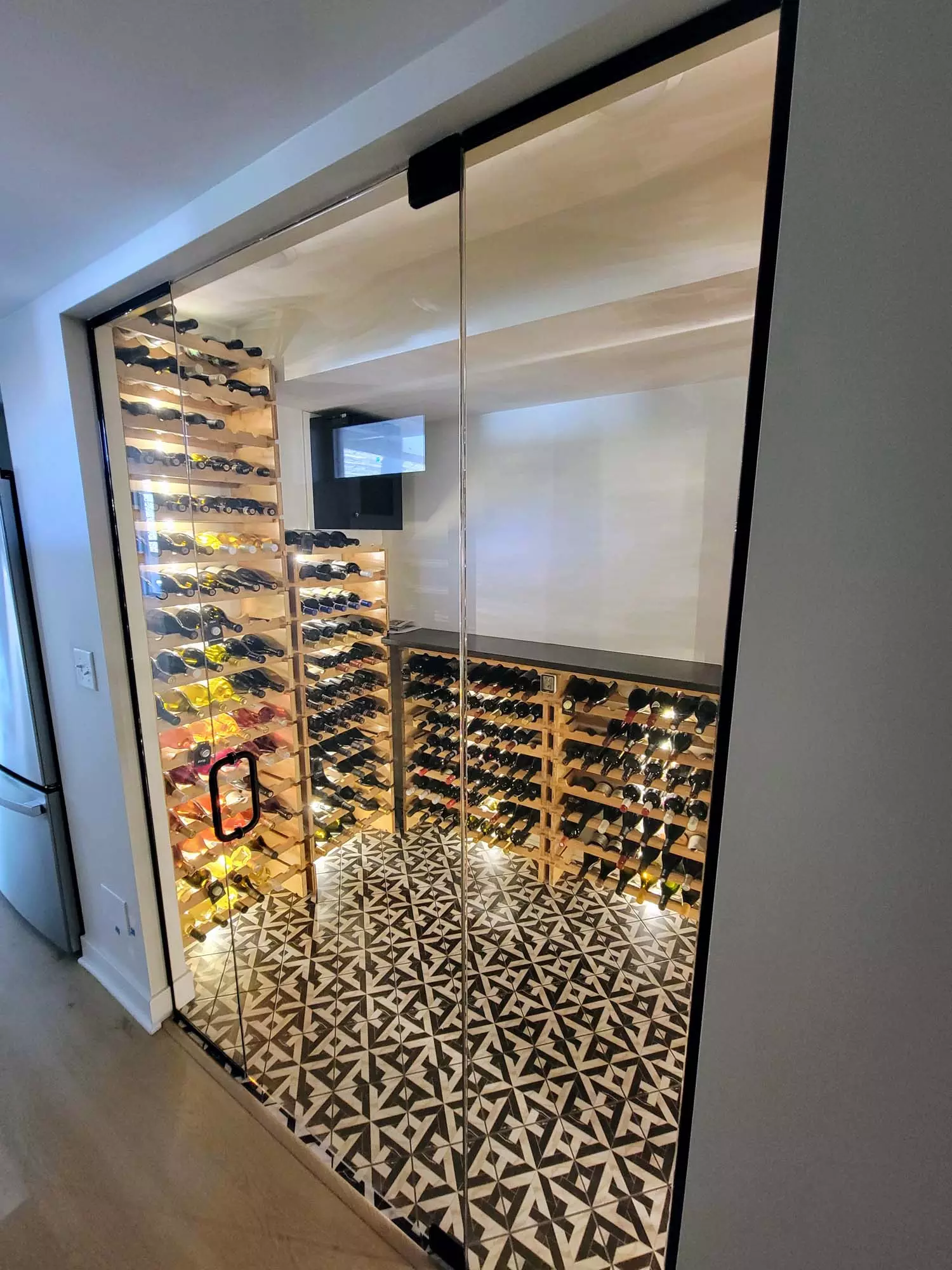 Climate controlled Walk-In-Wine Cellar