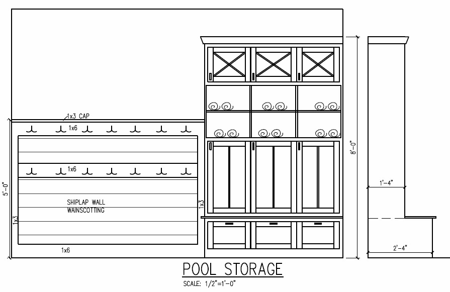 Plans - Pool Storage