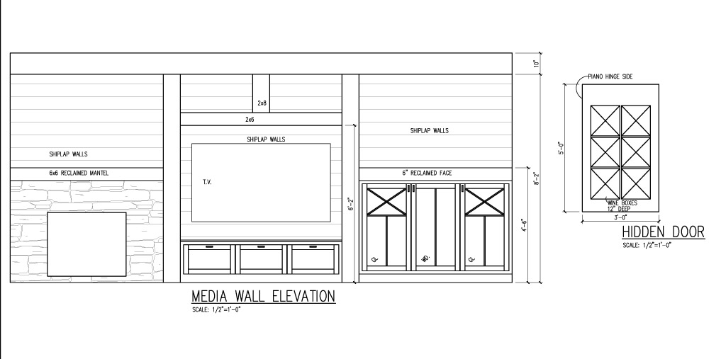 Plans - Media Wall