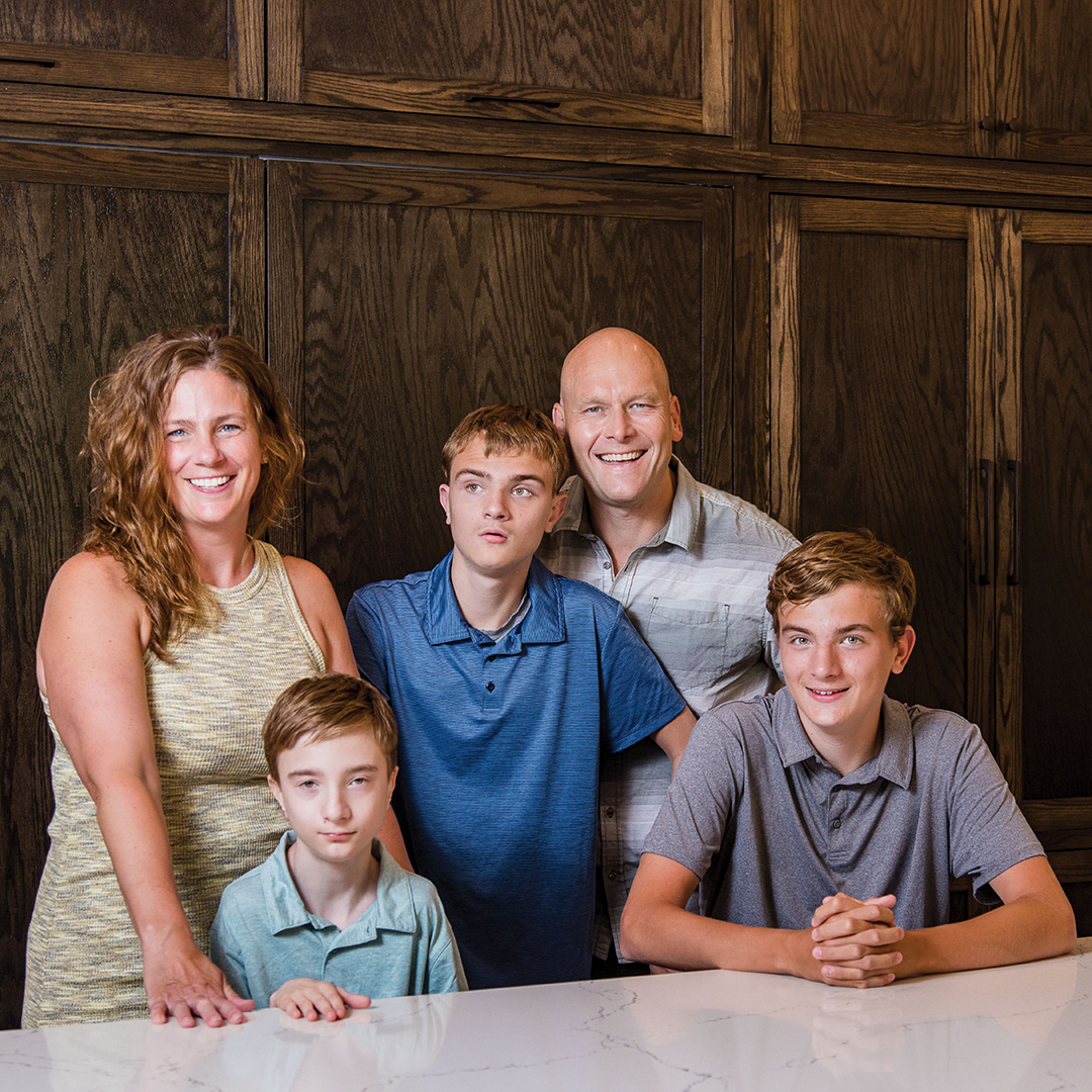 Left to right: Katie, Anders, Asher, Noah and Aaron Berge. Photos: Chris Emeott