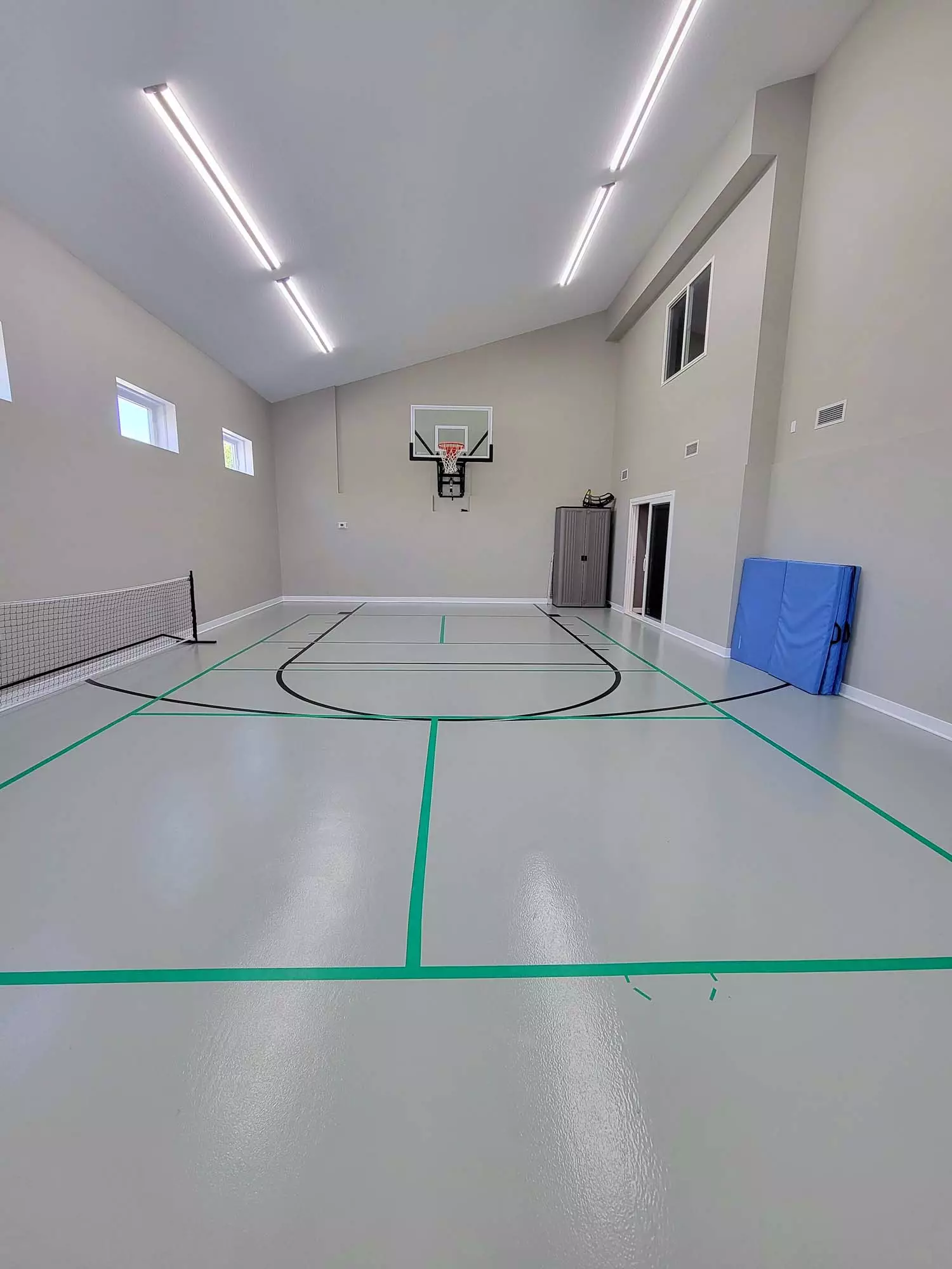 Indoor Sports Room® Epoxy finish floors