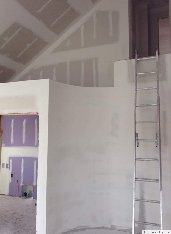 Drywall Ready for Spiral Staircase