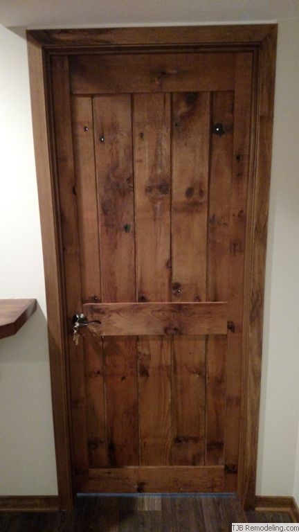 Reclaimed Oak Barn-wood brew room door