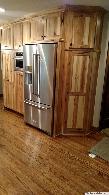 Wood floors and cabinets