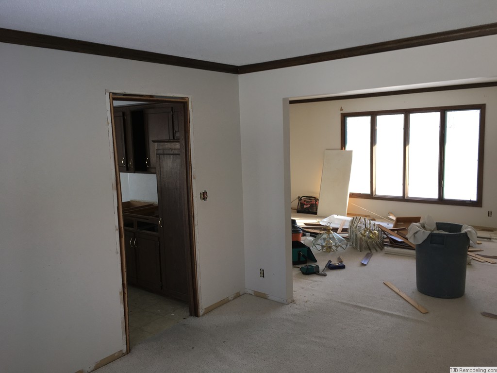 Before - Dinning Room to Family Room